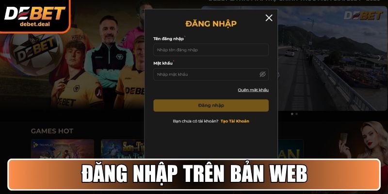 Đăng nhập trên bản web
